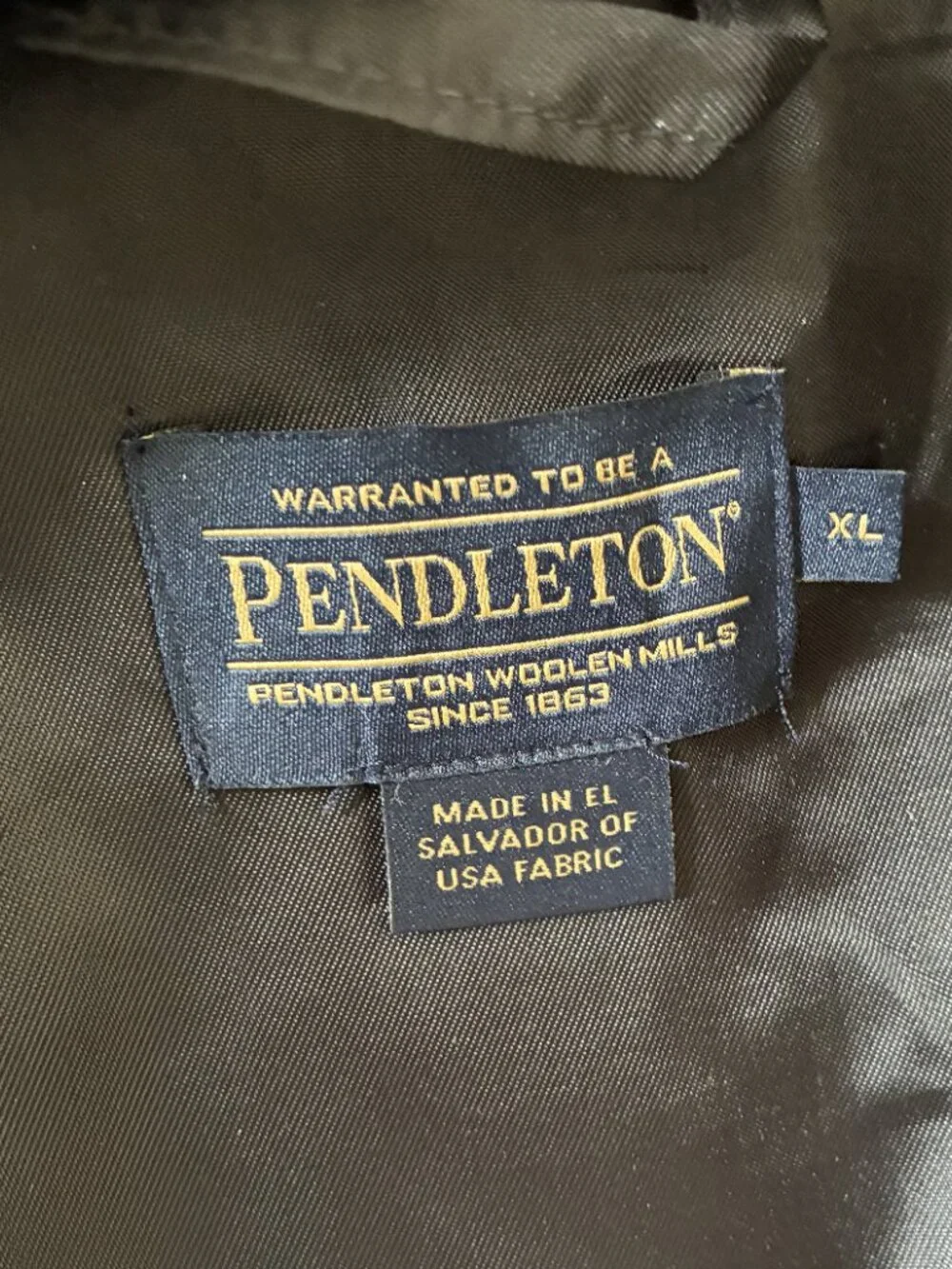 Men's Pendleton Silverton Wool Diamond Peak Coat - XL - Picture 6 of 14